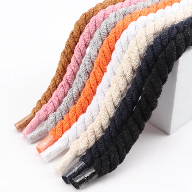 1Pair hrubá 10 mm šírka okrúhle ľanové šnúrky pre topánky Kvalita topánok pre topánky pre dospelých príležitostné topánky 100/110/140 cm príslušenstvo