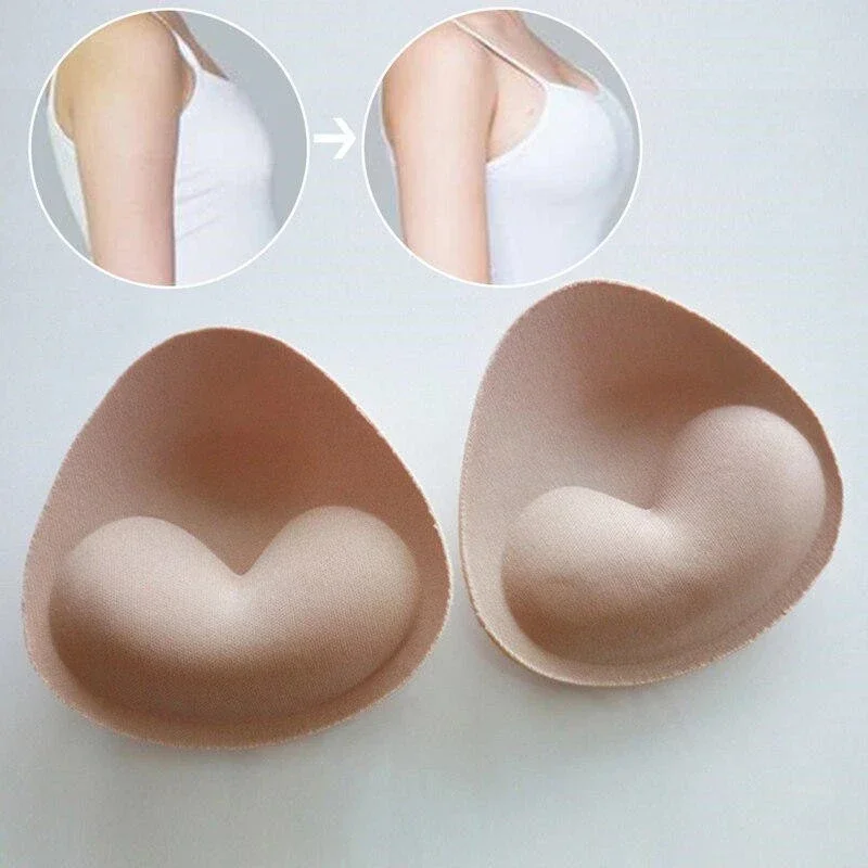 1pair lepkavá podprsenka hrubšia špongia podprsenka podložky prsník Push Up Zosilňovač Odstraliteľné pridávanie vložiek Šálky neviditeľné zdvihnutie podprsenky pre ženy