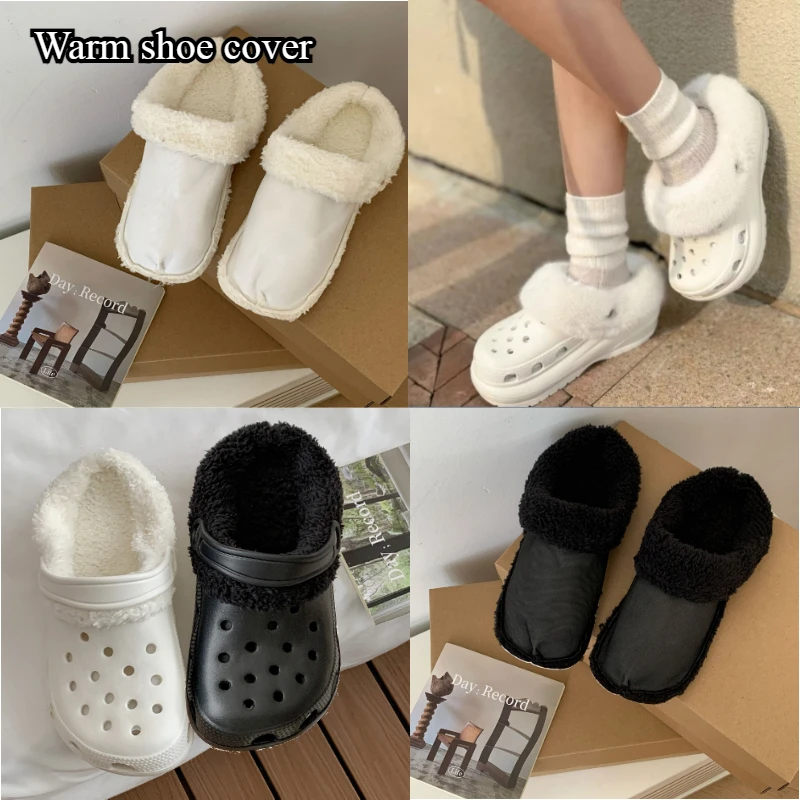 1pair nová zimná zimná teplá členková ponožka kryt obuvi zahustená plyšová stielka pre ženy a mužov odnímateľné plyšové vložky kúzlo vložky