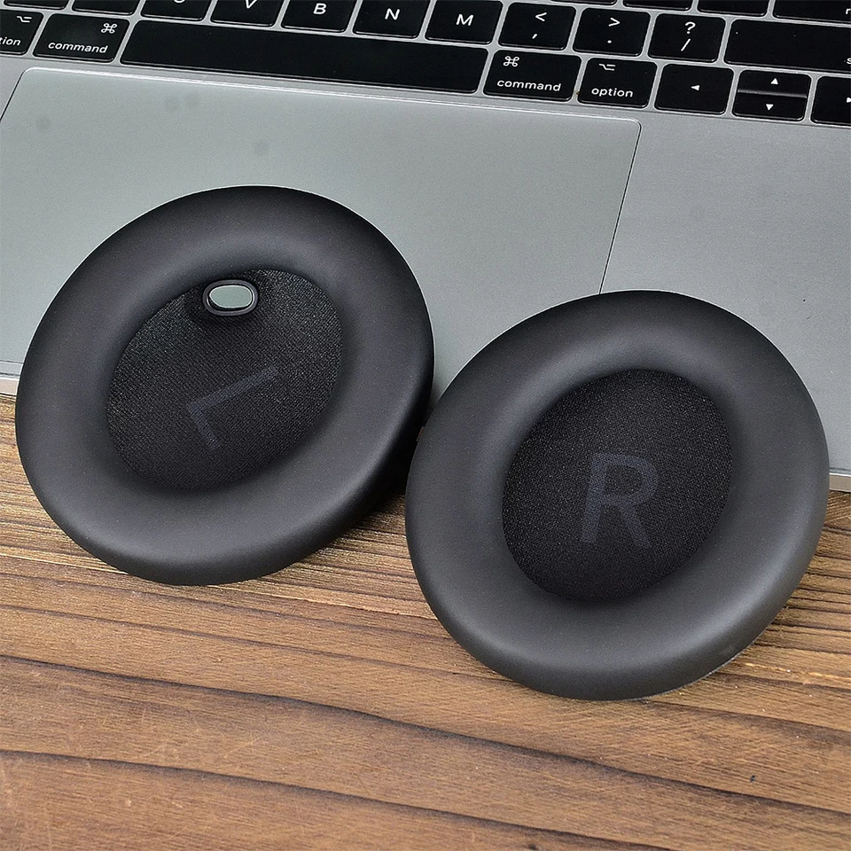 1Pair náhradné ušné podložky pamäť Pamäť penové vankúše bielkoviny Koža headset uši pre uši pre Anker Soundcore Space One Headset