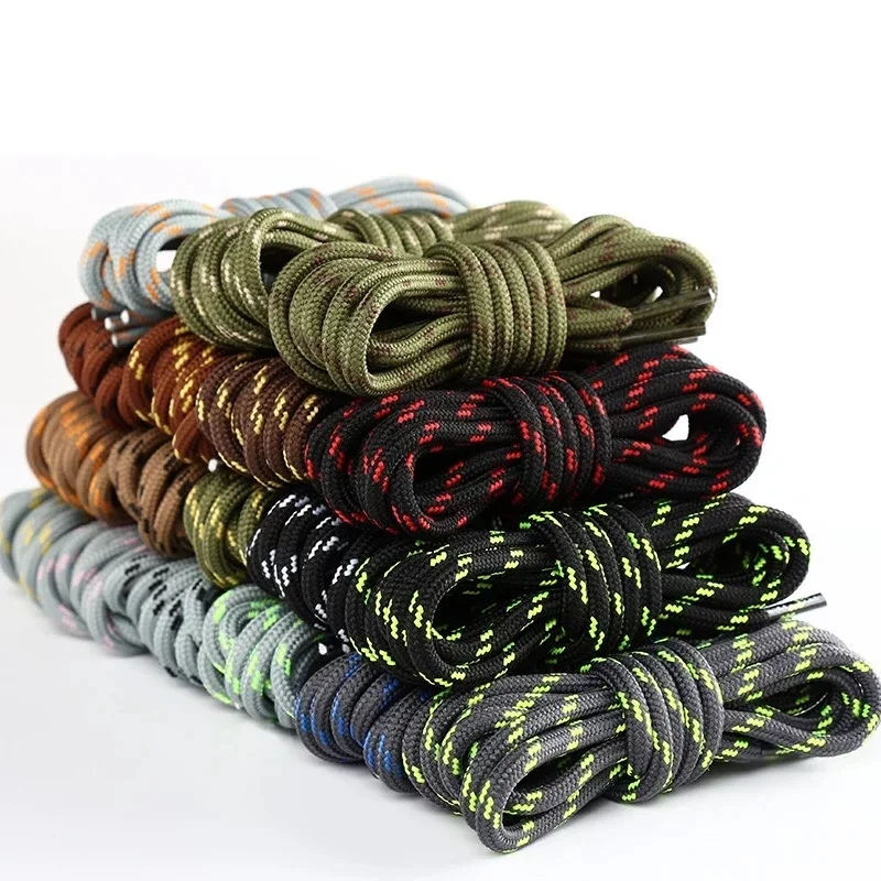 1Pair Outdoor Shoelaces Sports Casual Round Ouve Topy Turis topánky Túto šmykľavky Shoelace Tlážni na topánky šnúrky 100/110/140/160 cm reťazce