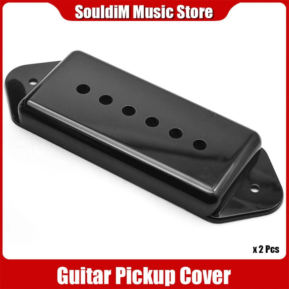 1Pair psa Ear P90 Style 6 String Pickup Covers/veko/obal/vrch pre elektrickú gitarovú desf 50 mm 52 mm pickup most na krk