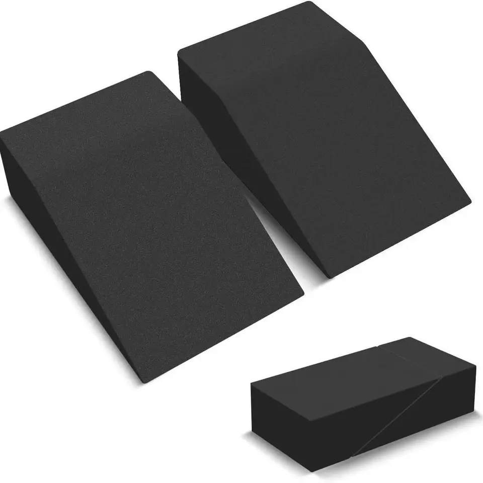 1Pair Weightlifting Squat Noha Tréning naklonený pedál EPP Stretch Board Nastaviteľná joga fitness cvičebná pedál natiahnutá náradie