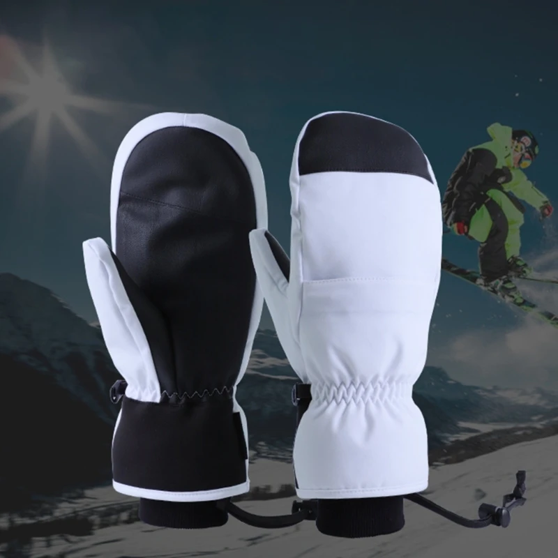 1pair zimné lyžiarske rukavice pre mužov a ženy zimné snehové rukavice dotykové obrazovky nepremokavé zimné rukavice teplé pre chladné počasie snowboard