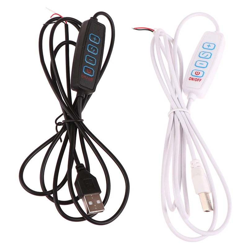 1pc 1,5 m USB 5V LED trojfarebný tlmiaci spínač kábla Domovník 4-kľúčový ovládač 2ch pre nízke napätie LED LED CCT bicolor svetlo