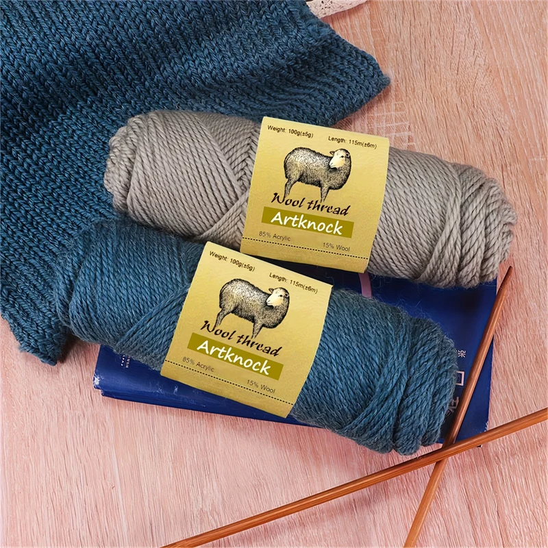 1pc 100g DIY mäkká hrubá vlnená priadza vlnená háčkovaná priadza ruka pletaná priadza Kletajú