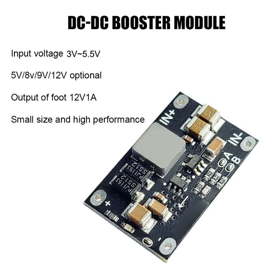 1pc 10W DC-DC Nastaviteľný zosilňovač modul 12V 1A Zosilňovacia doska Krok UP Modul 3V-5,5 V až 5V 8V 9V 12V Indikátor LED batérie LED batérie