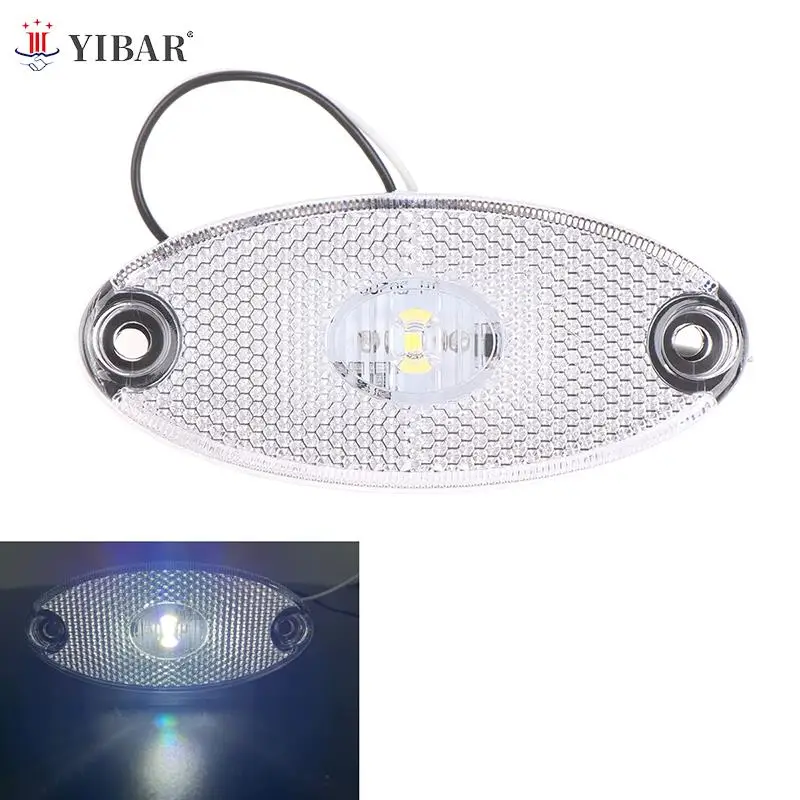 1pc 12v 24v LED bočné značky bočné svetlá pre prívesné nákladné vozidlá na bočnú výbavu Caravan Strávne svetlo svetlo lampa LED LORRY AMBER RED WHITE