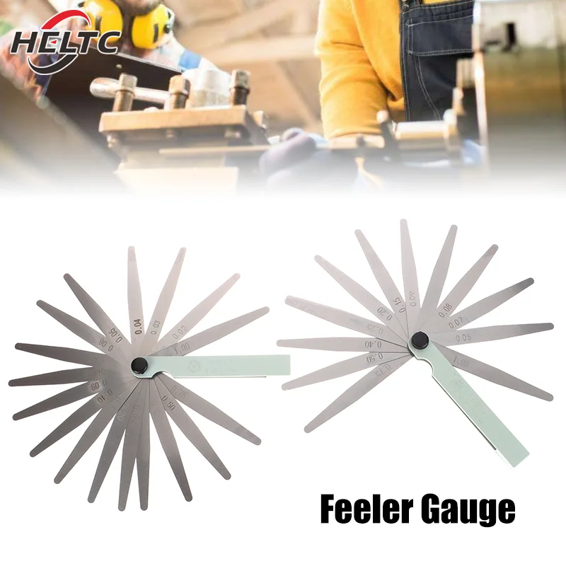 1pc 14/17 čepele Feeler Nerezová medzera 0,05-1,0 mm hrúbka