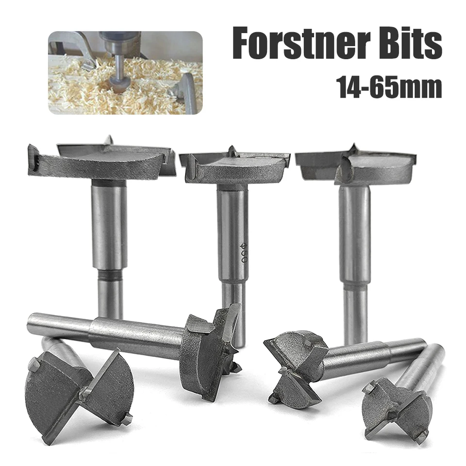 1pc 14-65 mm ForStner Drill Bits Self Centry Centry Píla s rezačkou uhlíkovú oceľ volfrámu Karbid drevené drevené drevené náradie