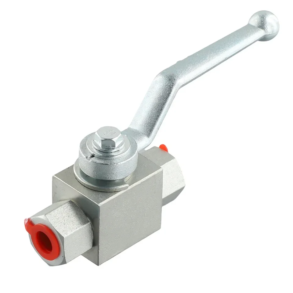 1pc 2 Way 500 Bar Uhlíková oceľ Hydraulický guľový ventil plynný olej voda NPT Interná niť