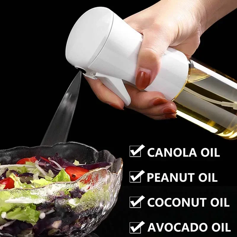 1pc 200/300/500 ml kuchynské oleje postrekovač oleja sprejový postrek na olej Spray Domácnosť Jedlé olivové atomizované hmlisté olejové nádrž