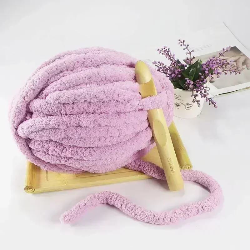 1pc 250g robustné priadze na pletenie a háčkovanie prikrývky vankúše Multicolor Chenille hrubá čiara mäkká teplá háčkovaná priadza šál priadze