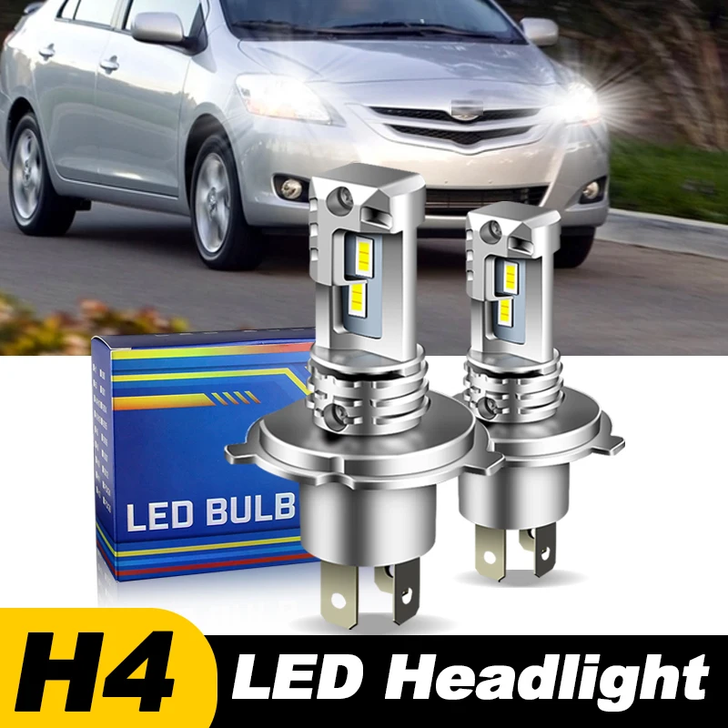 1pc/2ks pre Toyota Yaris 4dr sedan 2007-2011-2019 auto super svetlo biele 12000 lm H4 9003 LED svetlomet Hi/nízky lúč žiarovky