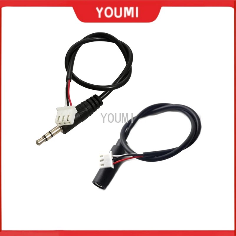 1pc 30cm Jack 3,5 mm AUX Audio kábel do XH2,54 3P Terminál Muž po mužovi žena 3 základný stereofónny zosilňovač zvukového kábla Rozšírená čiara