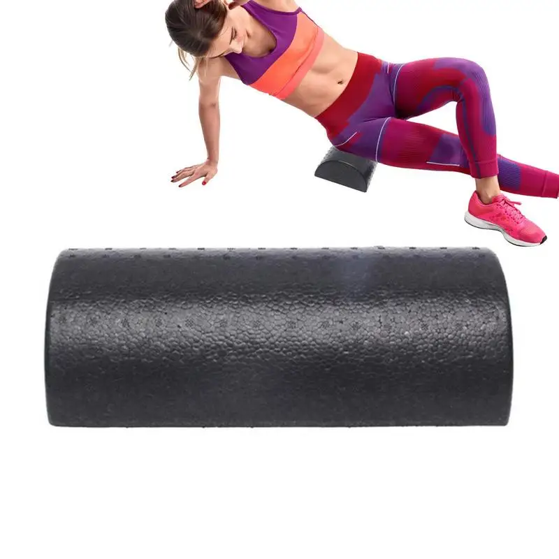 1pc 30cm Polovičný kolo Eva penový valec pre jogu Pilates Sport Fitness Equipment Balance Pad Yoga Blocks s masážnou pohyblivou čiarkou