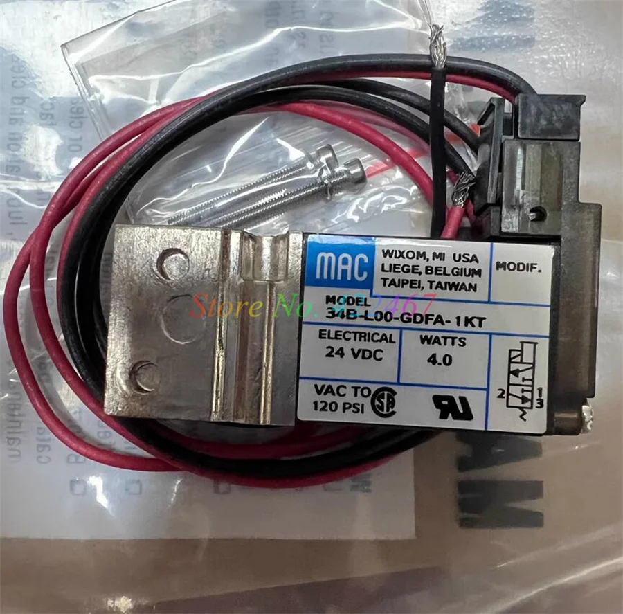 1PC 34B-L00-GDFA-1KT Nový originálny originálny solenoidový ventil MAC