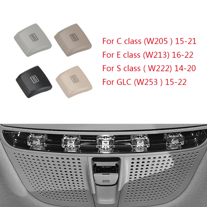 1pc 4 Farby ABS prepínač pre Mercedes-Benz W222 W205 W213 W253 C-Class E-Class S Class S GLC Stušie