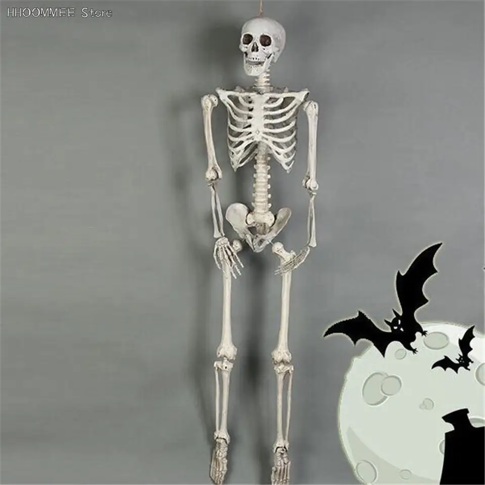 1pc 40cm kostrový model Veľkoobchod naučte pomoc s anatómiou umenia Halloween flexibilná ľudská anatomická anatómová kosť