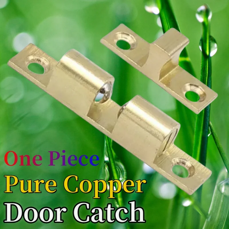 1pc 42 mm Pure Copper Catore Catches dotyk korálky bronzová mosadzná farba dvojitá lopta Záves