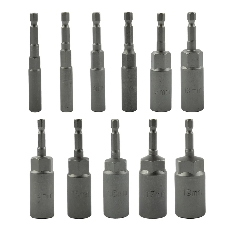 1pc 5,5-19 mm nárazová zásuvka Magnetická matica skrutkovač 1/4 