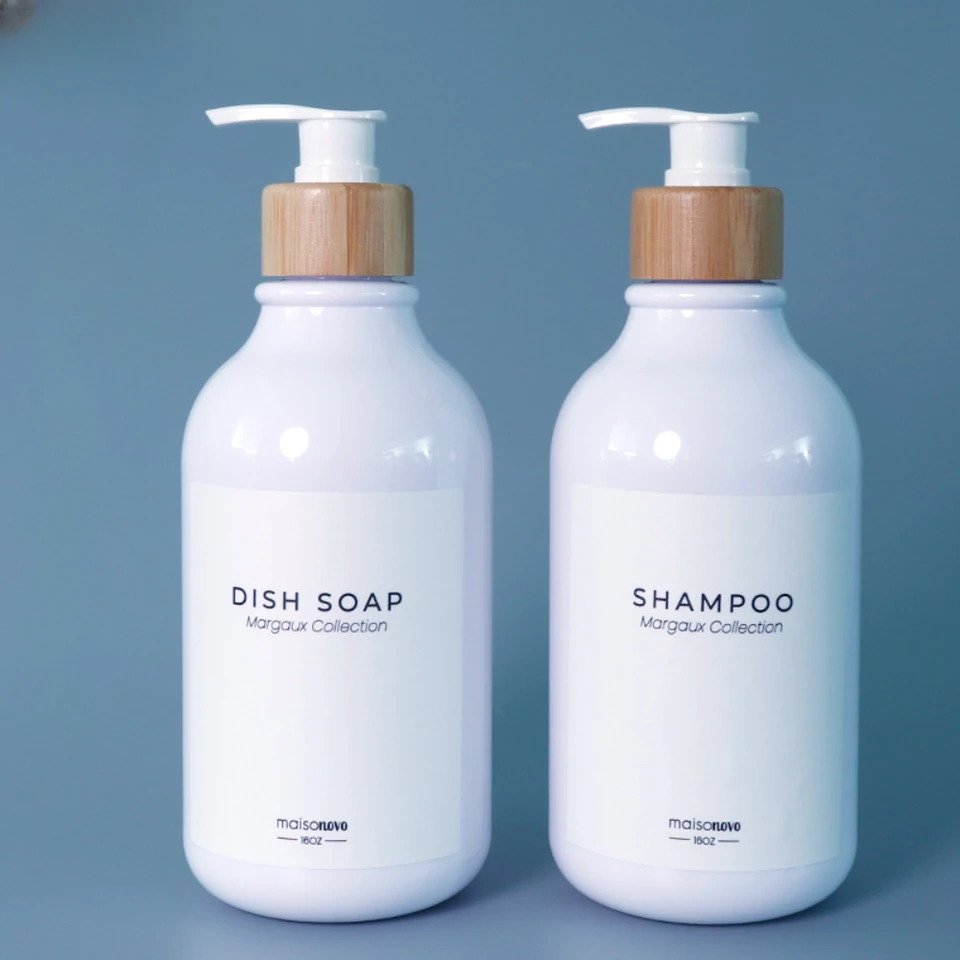 1pc 500 ml PET PLASTNÉ PRÍRODNÉ LOUDROVÉ Šampóny, fľaša na krém, fľašu s gél