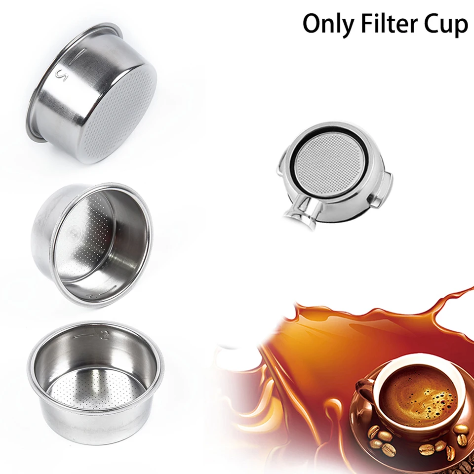 1PC 51 mm káva Non -tlakový kôš filtra pre Breville pre DeLonghi Krups 5,9 cm; Vnútorný priemer: 5,1 cm; Výška: 2,5 cm