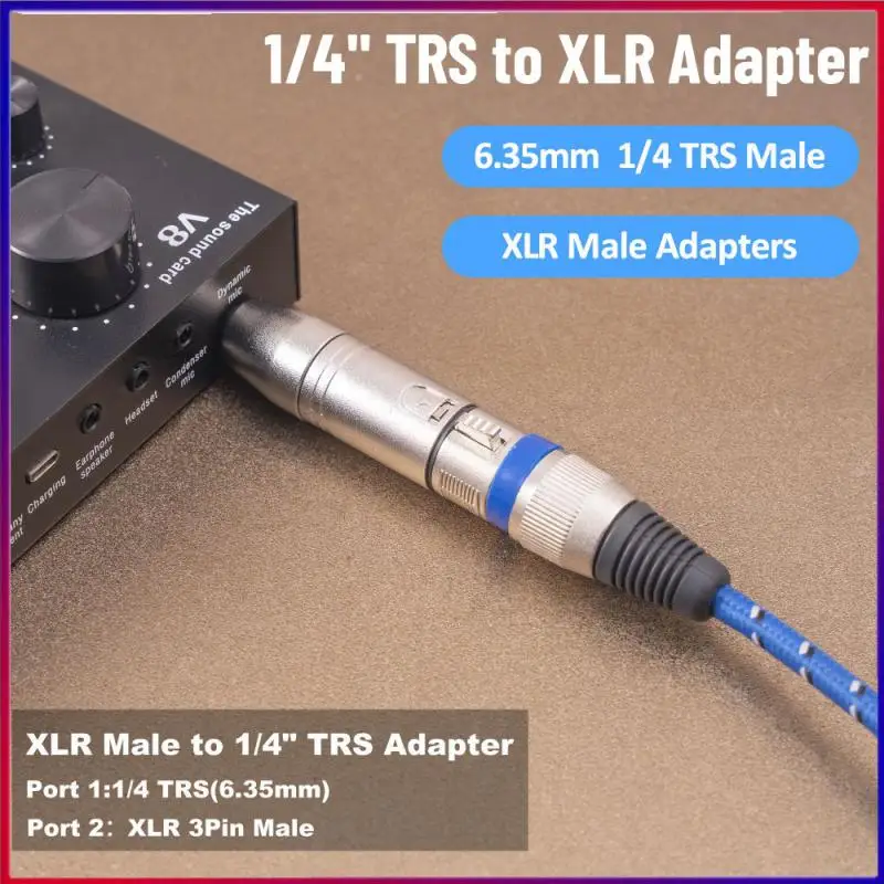 1pc 6,35 mm až xlr kábel vyvážený 1/4 