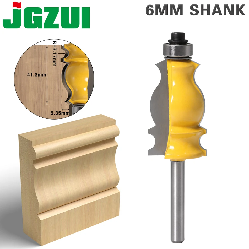1pc 6 mm drievnaté architektonické cementové cementované lištové smerovače Bit orezávanie drevenej frézovacej frézy pre drevené rezačky elektrické náradie