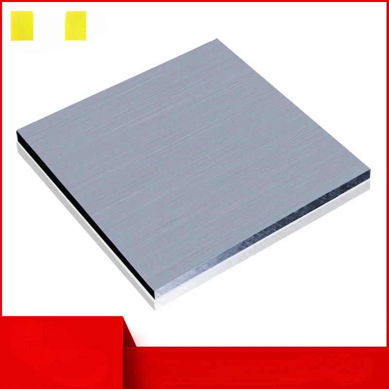 1pc 7075 hliníková al zliatina lesklý lesklý doskový list 2 mm * 200 mm * 200 mm pre DIY Material Model Art Constructions
