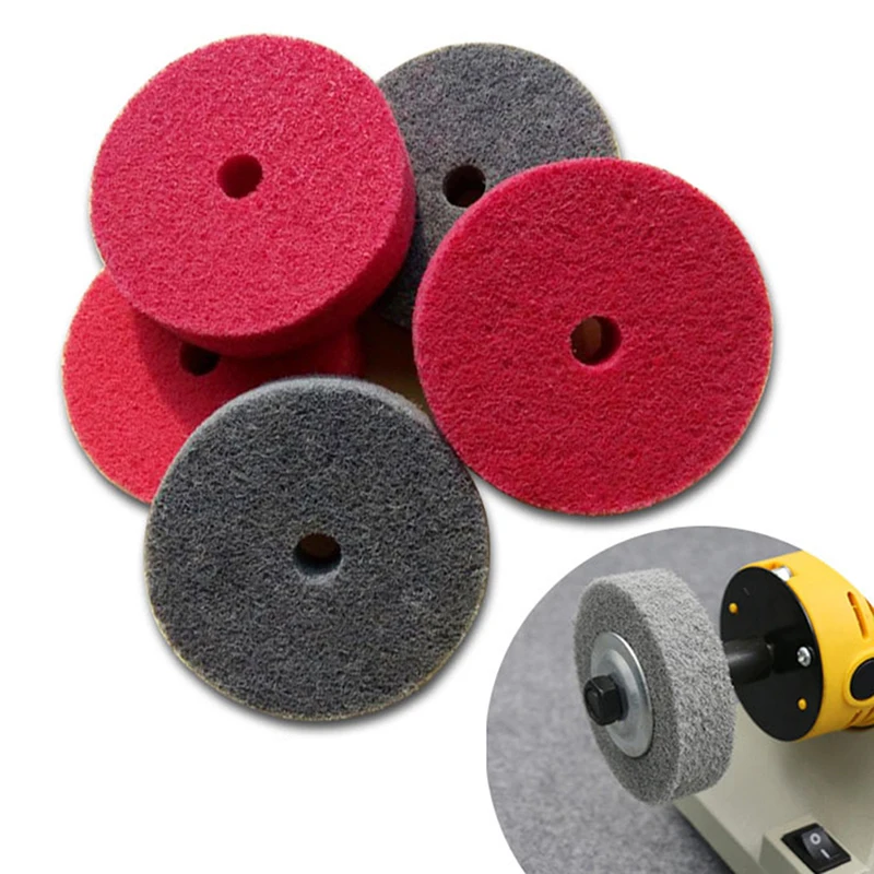 1pc 75*20 mm nylonové leštiace koleso leštiace koleso koleso, ktoré nie je tkaným bavlneným spojením plsteného kolieska pre brúsky pre brúsky
