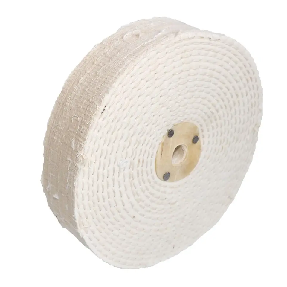 1pc 8 palcov z bavlneného tkaniny Firming 200 mm matelové zrkadlo leštiace koleso 10 mm otvor