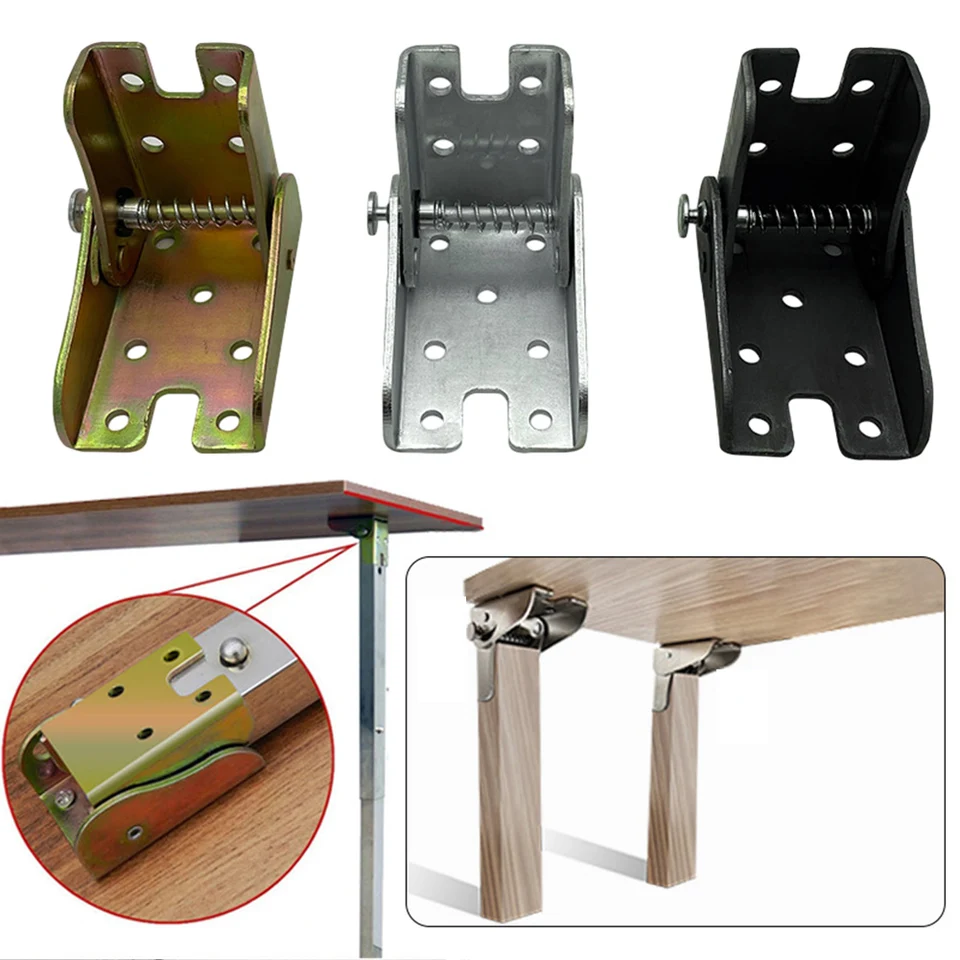 1pc 90 ° samohľadný nábytok sklopné sklopné závesné stolové nohy predlžovanie stoličiek Skladacie nohy Hinges