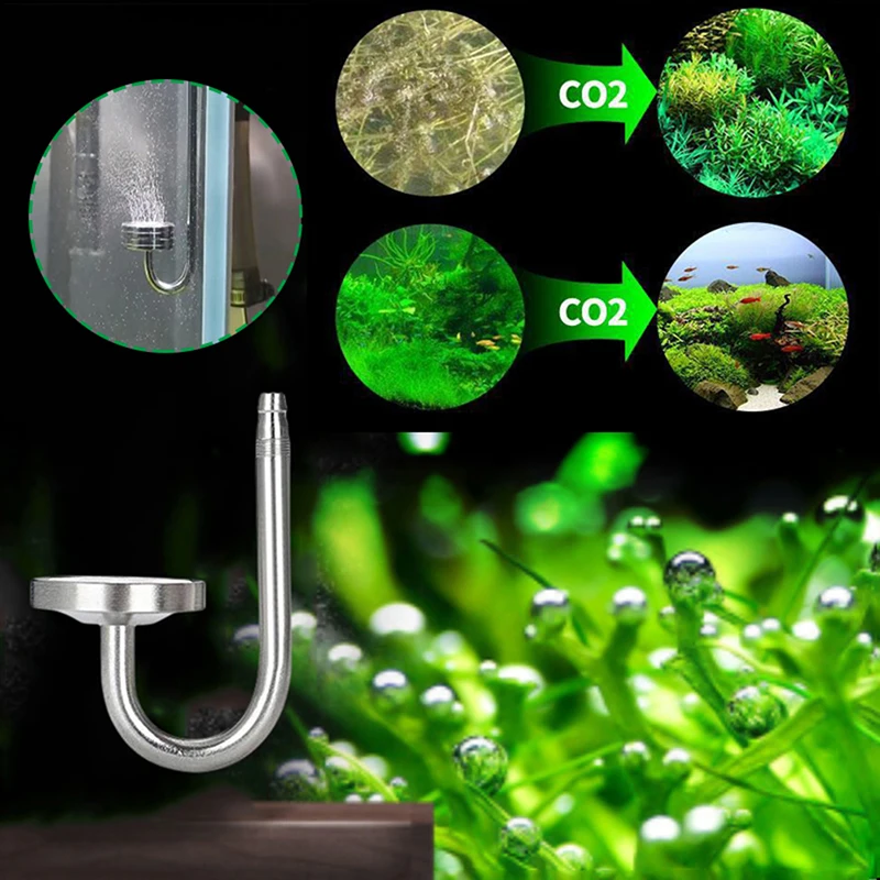 1pc akvárium hliníkovej zliatiny CO2 Atomizer Difúzor CO2 Generátor Tlak redukujúceho ventilového ventilového vodného tanku Vodná rastlina Supplies