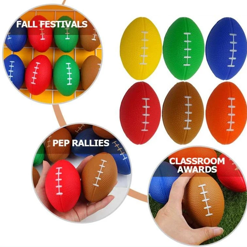 1PC americký futbal futbal ragby footy lopta 9x5x5cm PU Foam Sports Futbal pre mužov