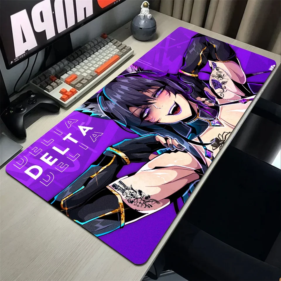 1PC Anime Girl Hentai Delta Eminence in Shadow Mouse Mat Desk s podložkami Gaming Accessories Prime Gaming XXL