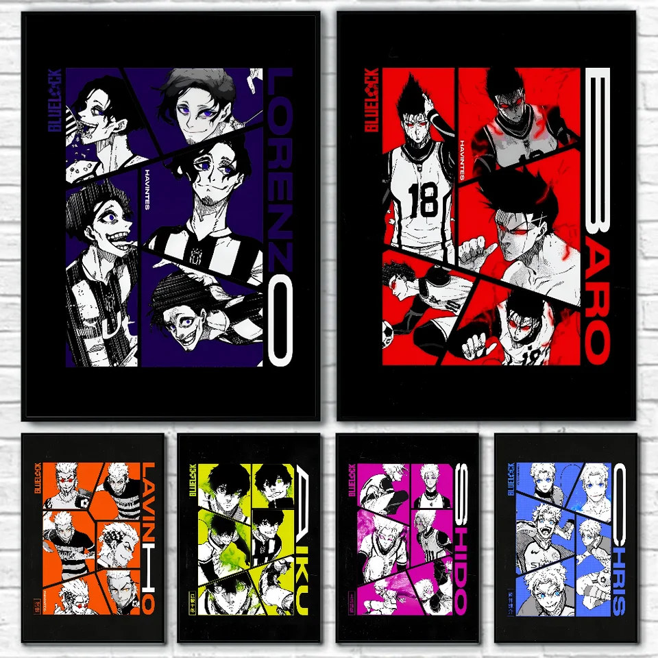 1pc anime modrý zámok plagát plagát papier tlač Plat