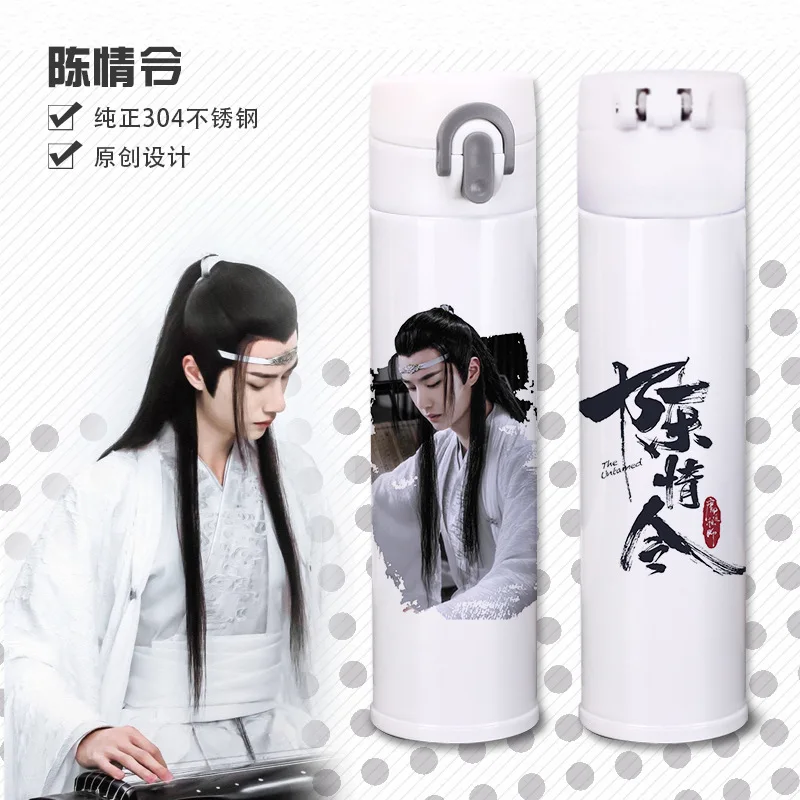 1PC Anime Uznednená mo dao zu shi chen qing ling z nehrdzavejúcej ocele pohárik kreslených znakov vákuum šálka vodnej fľaše fľaša