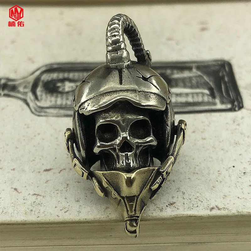 1PC Armor Officer Retro mosadz meď EDC Paracord korálky Lanyard Pendants Knife Beads