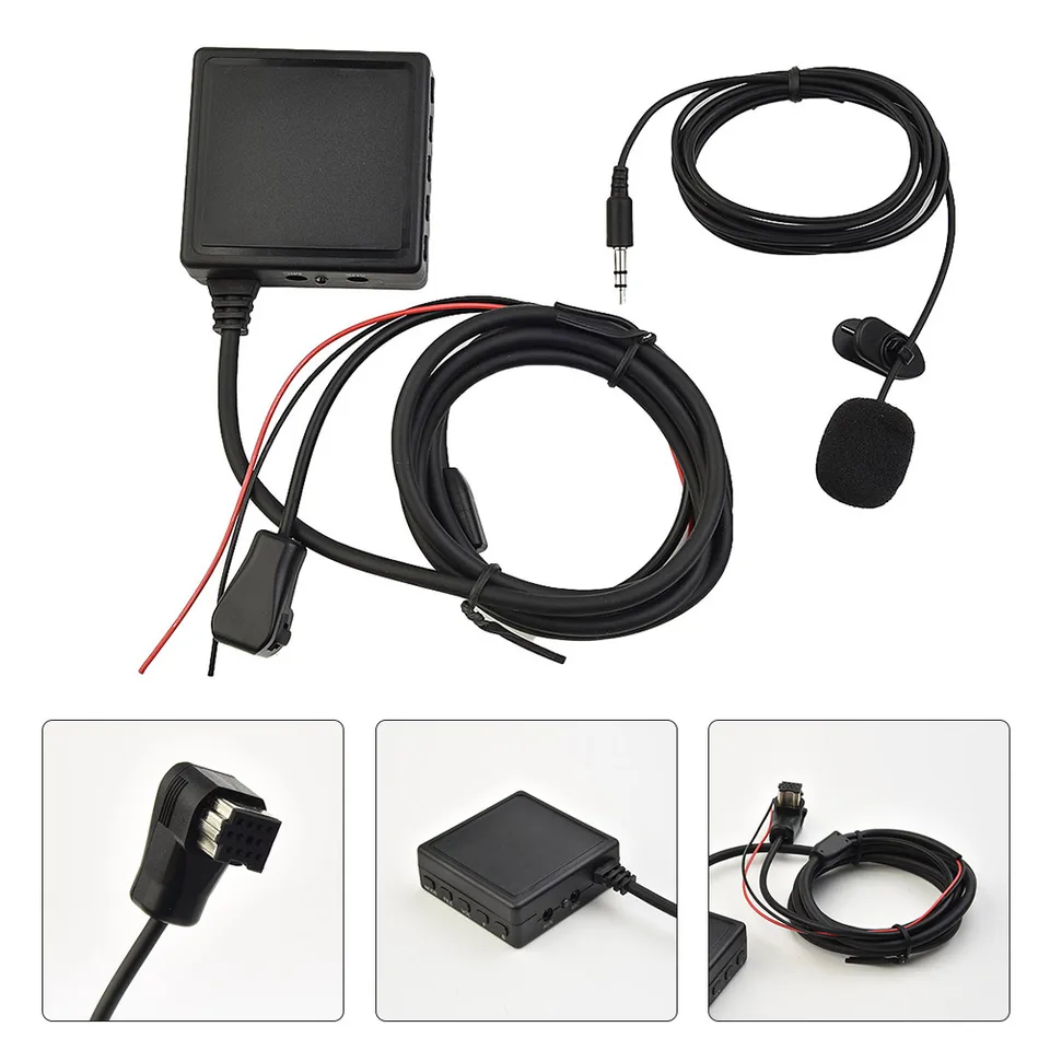 1PC Audio Cable BT-5.0 AUX USB Hudobný adaptér mikrofón pre Pioneer Radio IP-Bus P99 P01 PAD MP3 DEHP2500R DEHP3100UB