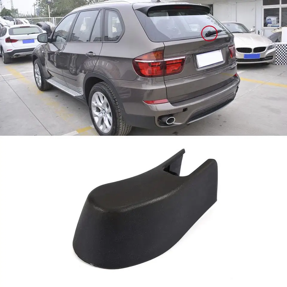 1pc auto zadné stierač Arm Arm Cover Cover Výmena dielov pre BMW X5 E70 2007-2013 Automatické stierače príslušenstvo plastové 61627161030