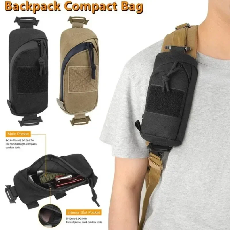 1pc batoh kompaktnej tašky Outdoor Sport taktické vrecko na hrudi