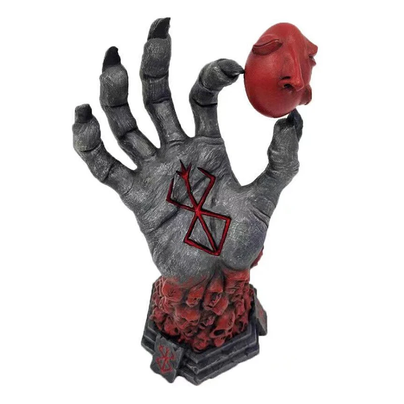 1pc berserk ruka Boha živice anime figurín berserk čreva l Action postava Čierna postava Veľkonočná živica remeselnícka dekora