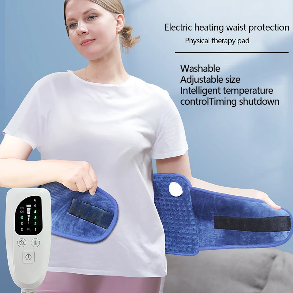 1PC bezdrôtový zahrievaný pás Maságer Massager Červené svetlo Spätný podpora remienka ergonomicky navrhnutá tak, aby znížila darček Halloween s bolesťou