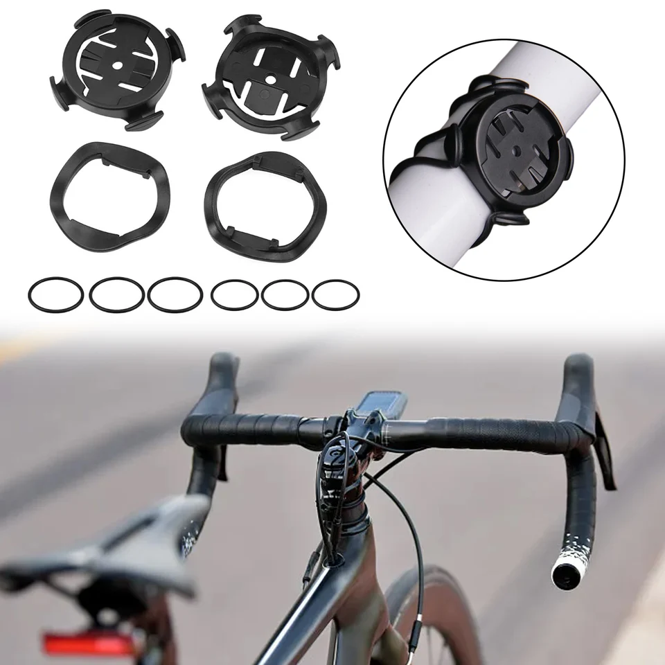 1PC Bicycle Code Watch Base Bracket Plastová guma Vysoko elastické popruhy sa môžu pripevniť k stonkám riadidiel akejkoľvek veľkosti pre garmin