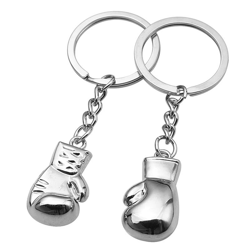 1pc boxerské rukavice prívesok Keychain 3D kovový boxer pohyb bojový šperk kľúča prsteň