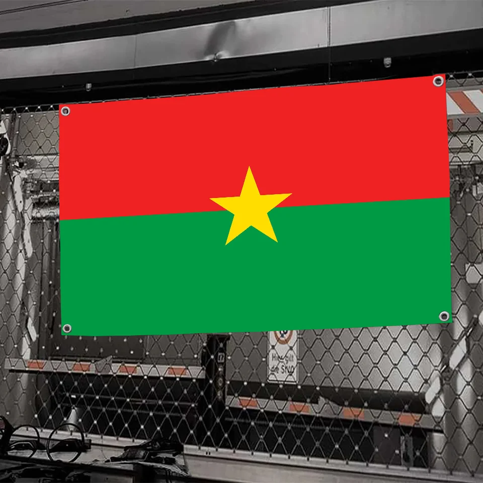 1PC Burkina Faso Flags a Banners