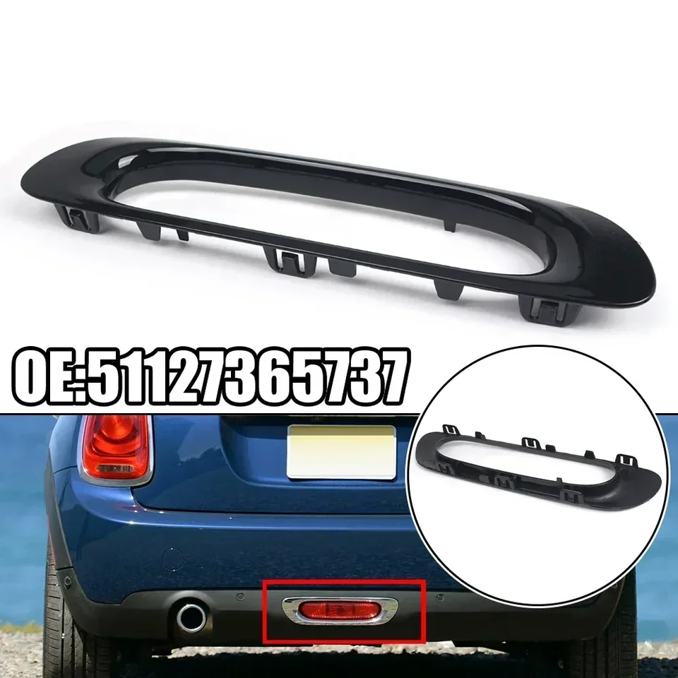 1pc Car Auta Zadná hmlová svetlo svetlo lampa Cover s jasným čiernym svetlom 51127365737 pre Mini F55 F56 F57 2013-2016