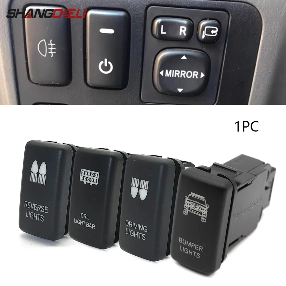1PC CAR DRL Reverzné hnacie svetlá SVETLO SVETLO BLENOVANIE PRE TOYOTA TACOMA FJ Land Cruiser 4Runner Highlander Hilux Prado 120