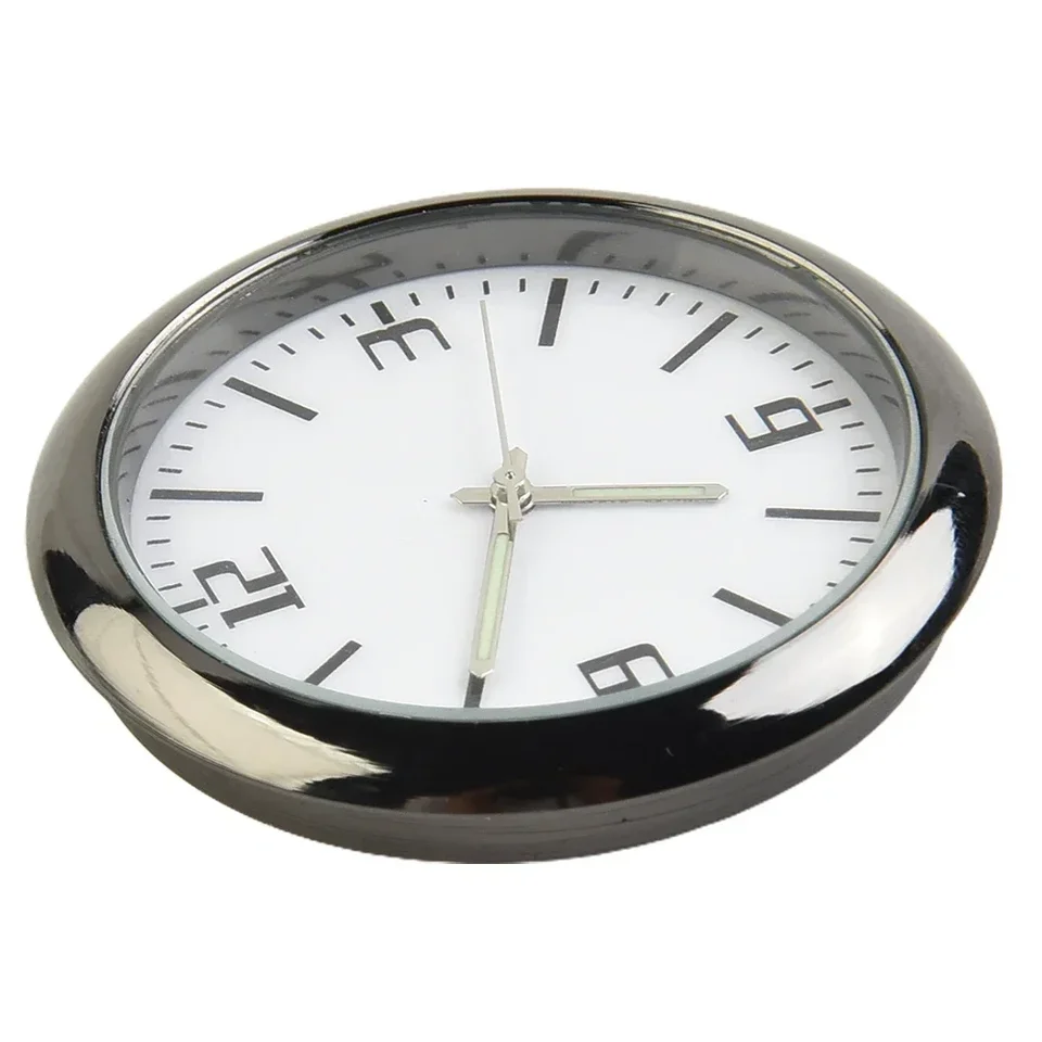 1PC CAR Stick Clock 4x4cm Svetlo